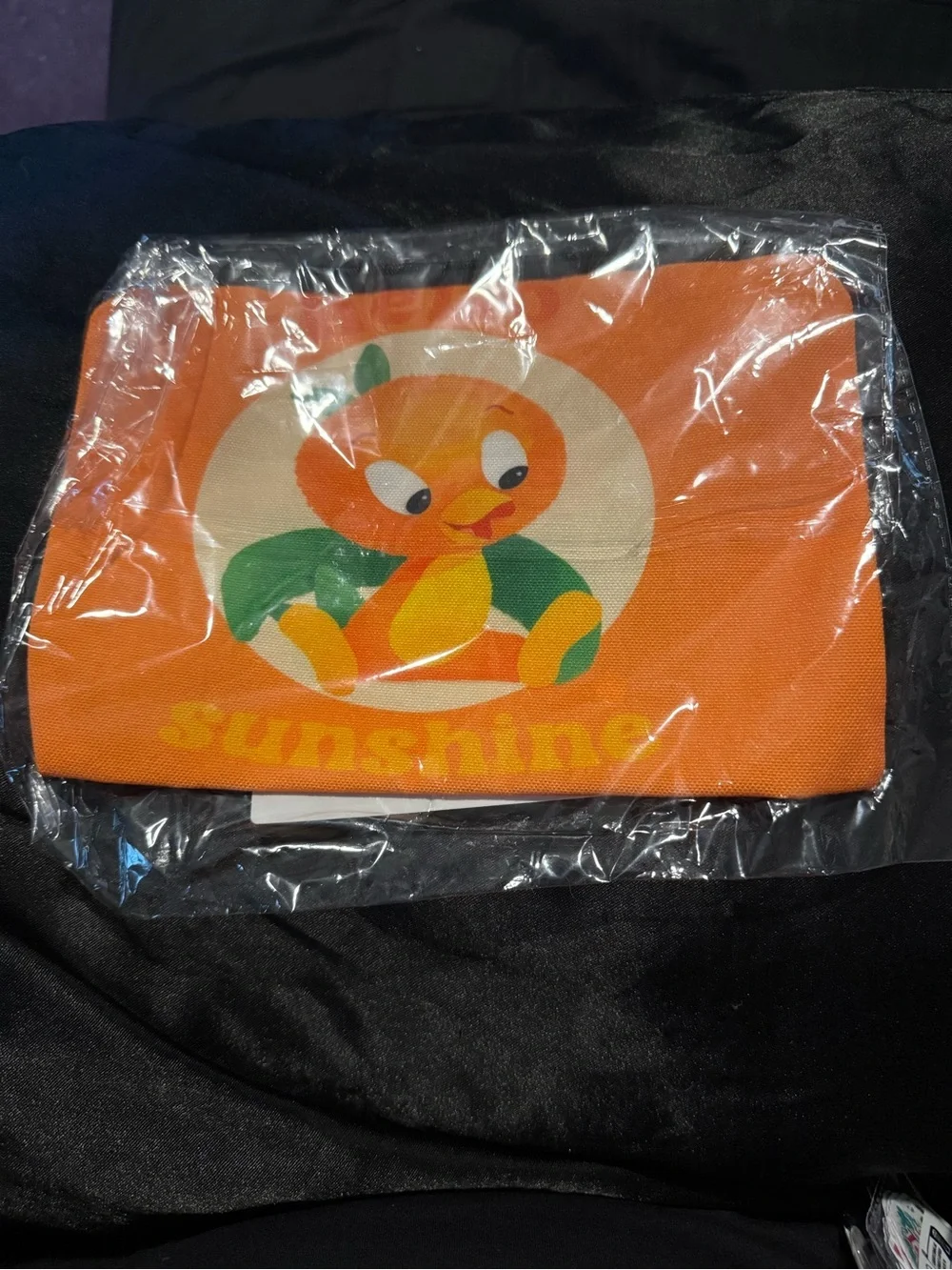 Orange Bird Makeup Bag